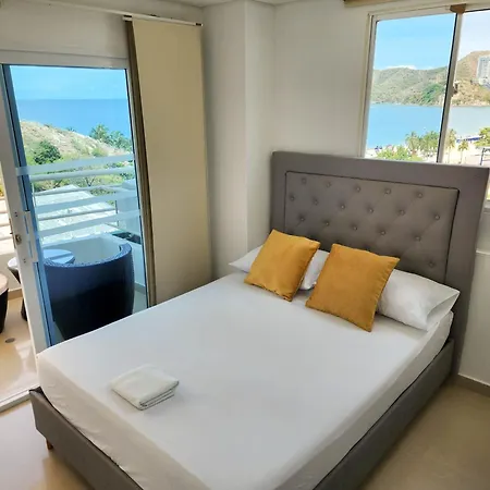 Apartamentos Con Vista Al Mar Brisa Marina Rodadero - By Bedviajes Santa Marta  Room photo