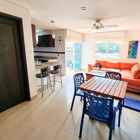 Apartamentos Con Vista Al Mar Brisa Marina Rodadero - By Bedviajes Santa Marta  Room photo