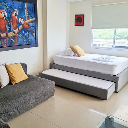 Apartamentos Con Vista Al Mar Brisa Marina Rodadero - By Bedviajes Santa Marta  Room photo