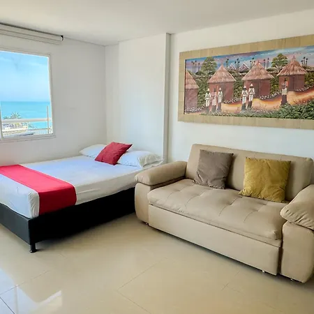 Apartamentos Con Vista Al Mar Brisa Marina Rodadero - By Bedviajes Santa Marta  Room photo